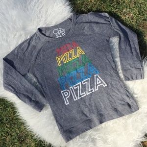 Chaser La Shirts & Tops - Chaser LA Girls Pizza Crewneck Sweatshirt Size 12 Chaser La Shirts & Tops - Chaser LA Girls Pizza Crewneck Sweatshirt Size 12